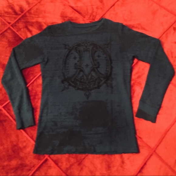 For 2 Affliction, size small, good condition, color blue, - Picture 4 of 6